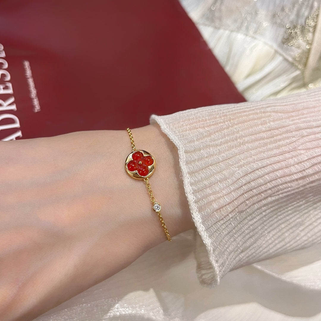 [Mystic Crown]SUN PEDANT CARNELIAN BRACELET
