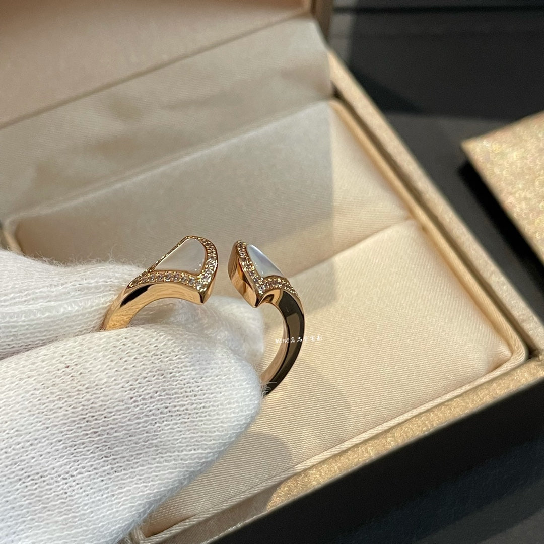[Mystic Crown]DREAM MOP DIAMOND OPEN RING