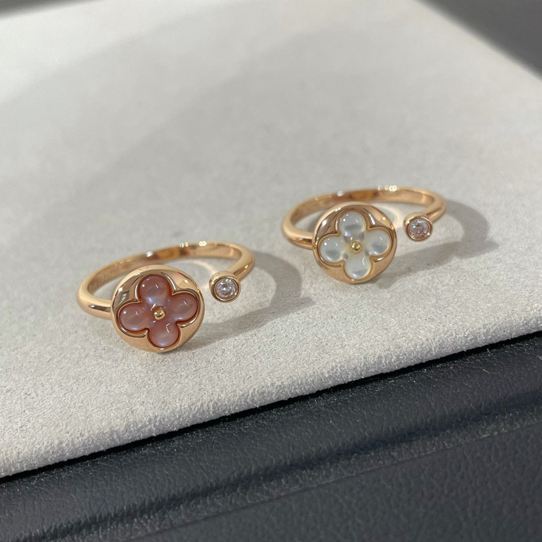 [Mystic Crown]SUN 1 DIAMOND PINK MOP RING
