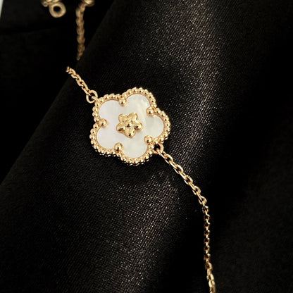 [Mystic Crown]LUCKY SPRING ROSE GOLD MOP BRACELET