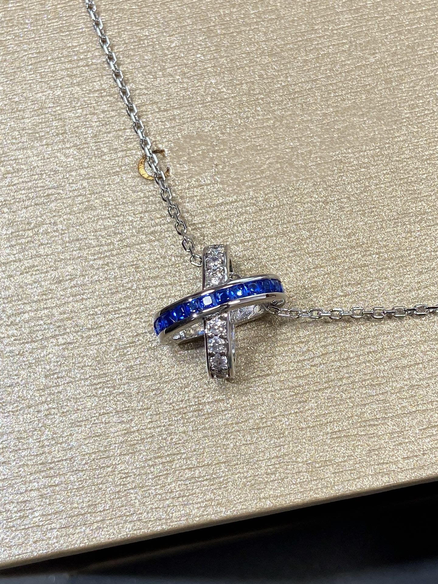 [Mystic Crown]LIENS DIAMOND SILVER NECKLACE