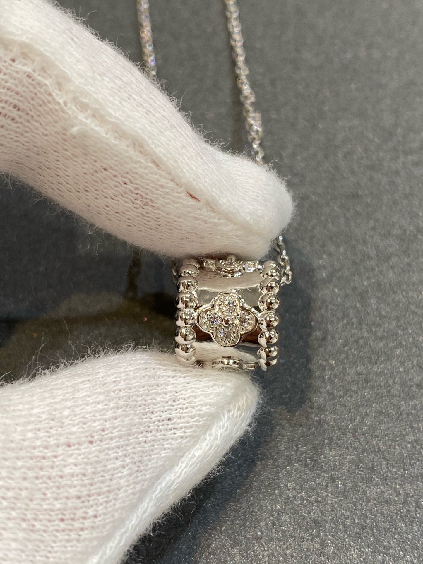 [Mystic Crown]PERLEE PEDANT SIVLER DIAMOND NECKLACE
