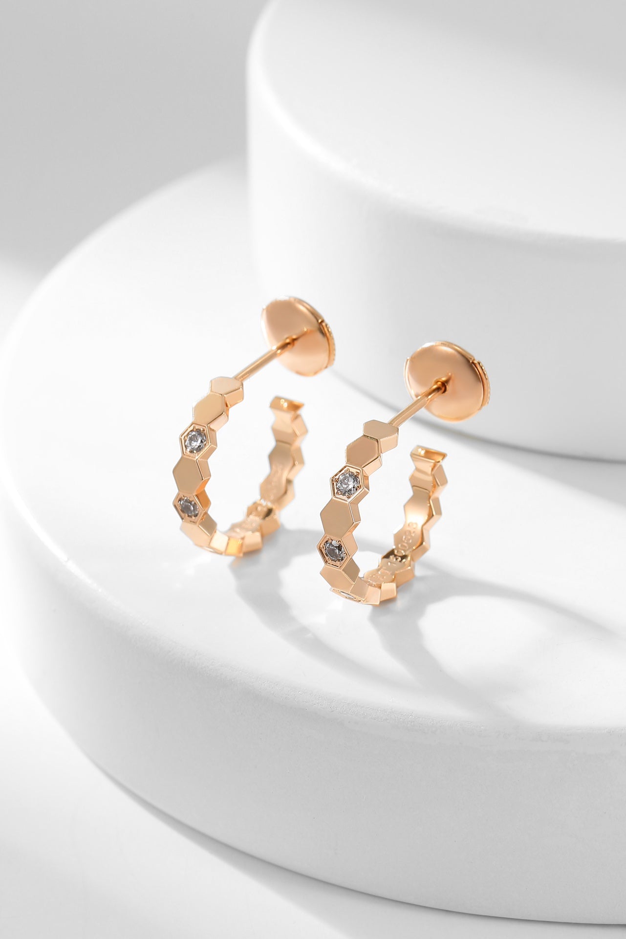 [Mystic Crown]BEE LOVE DIAMOND HOOP EARRINGS