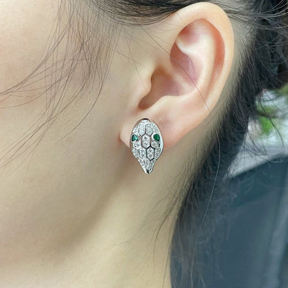 [Mystic Crown]SERPENT DIAMOND STUD EARRINGS