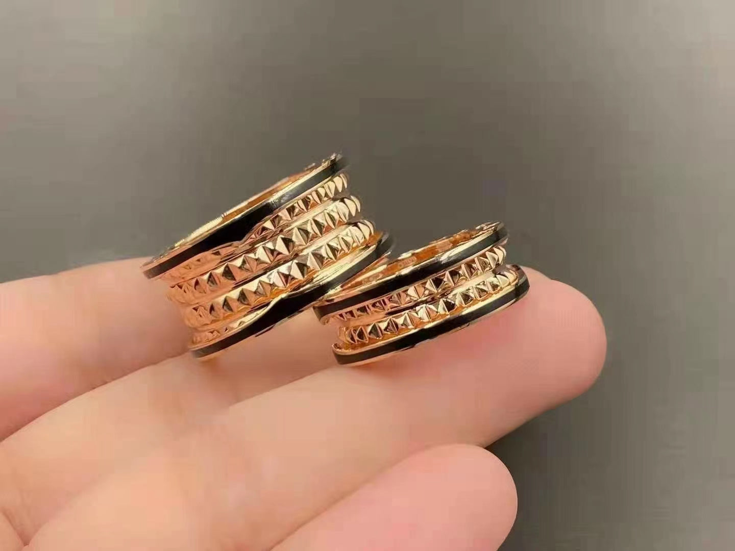 [Mystic Crown]ZERO 1 ROCK BLACK CERAMIC PINK GOLD LARGE MODEL