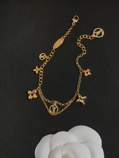[Mystic Crown]BLOOMING PINK GOLD MOP BRACELET