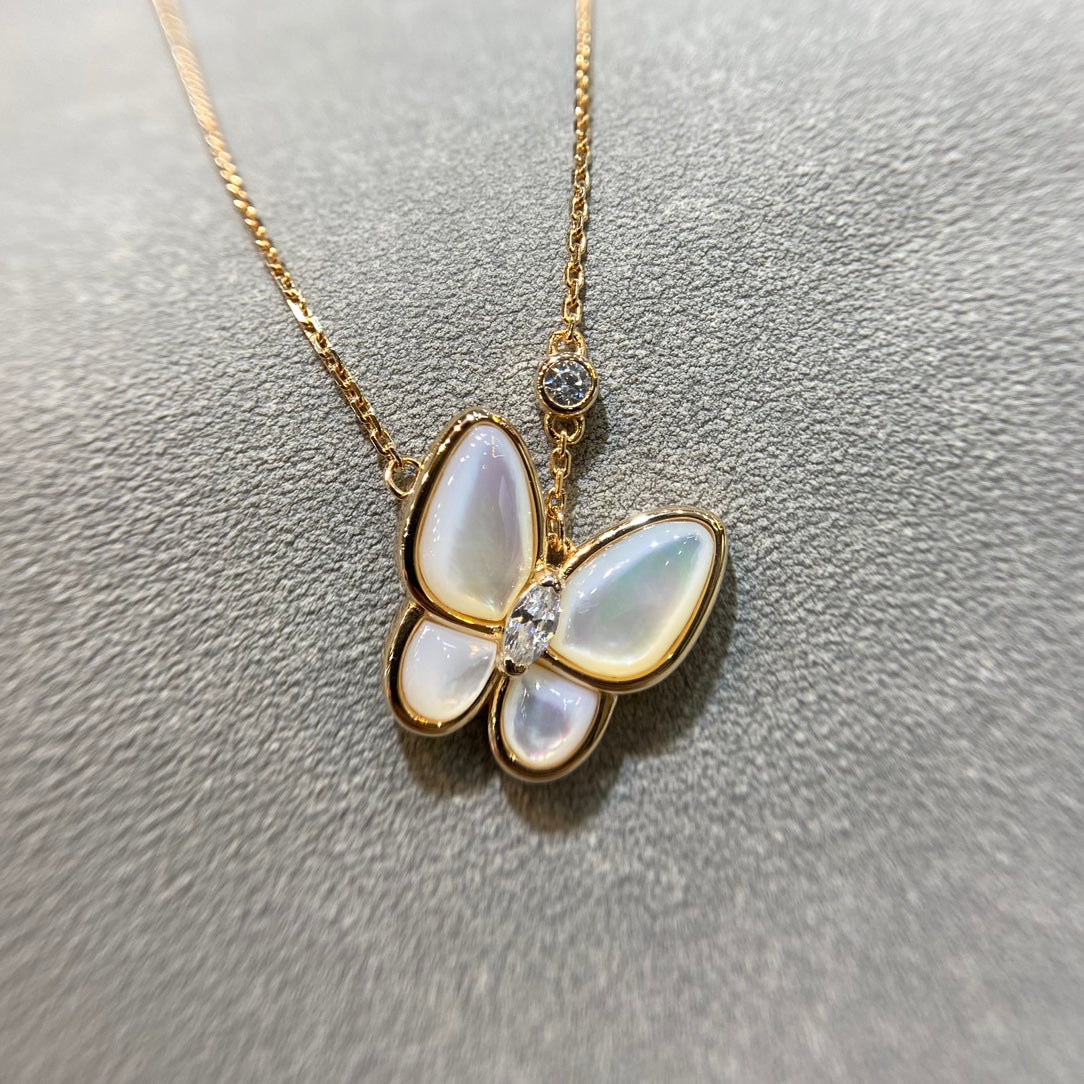 [Mystic Crown]BUTTERFLY MOP DIAMOND NECKLACE