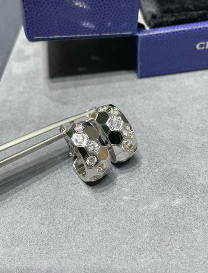 [Mystic Crown]BEE LOVE DIAMOND HOOP EARRINGS