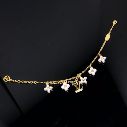 [Mystic Crown]LOGO 6 MOTIF STAR AND SUN GOLD BRACELET