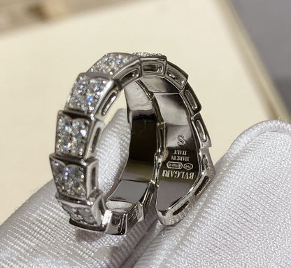 [Mystic Crown]SERPENTI RING SILVER DIAMOND PAVED