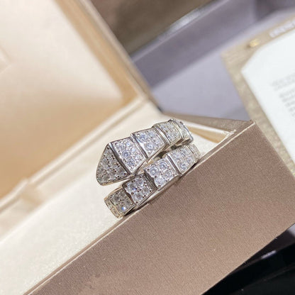 [Mystic Crown]SERPENTI RING SILVER DIAMOND PAVED