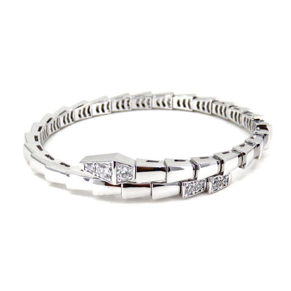 [Mystic Crown]SERPENTI BRACELET DIAMONDS SILVER