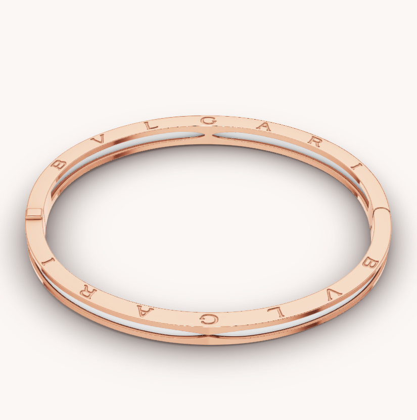 [Mystic Crown]ZERO 1 PINK GOLD WITH WHITE CERAMIC BRACELET