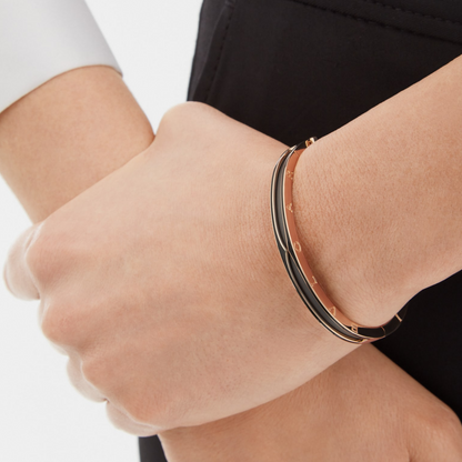 [Mystic Crown]ZERO 1 PINK GOLD WITH MATTE BLACK CERAMIC BRACELET