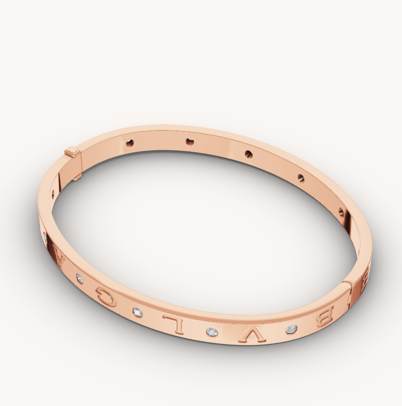 [Mystic Crown]ZERO 1 PINK GOLD 12 DIAMONDS BRACELET