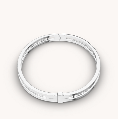 [Mystic Crown]ZERO 1 SPIRAL LOGO SILVER BRACELET