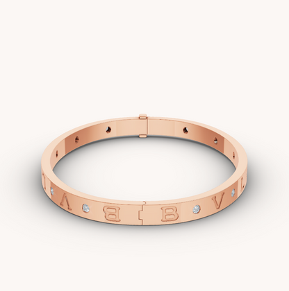 [Mystic Crown]ZERO 1 PINK GOLD 12 DIAMONDS BRACELET