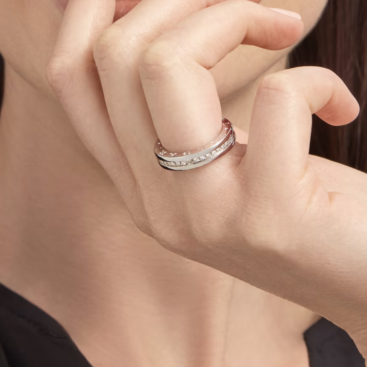 [Mystic Crown]ZERO 1 ONE-BAND PAVED DIAMONDS ON THE SPIRAL RING