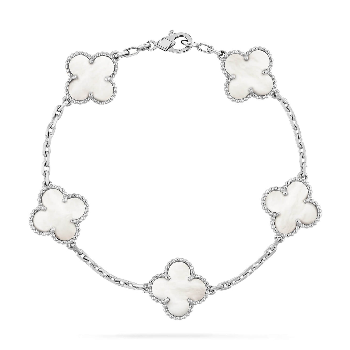 [Mystic Crown]CLOVER SILVER MOP 5 MOTIF BRACELET