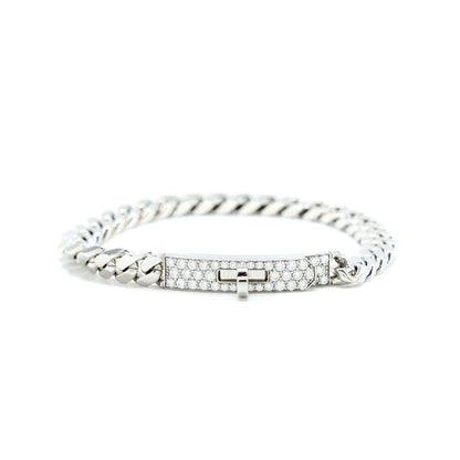 [Mystic Crown]KELLY CHAIN SILVER DIAMOND BRACELET