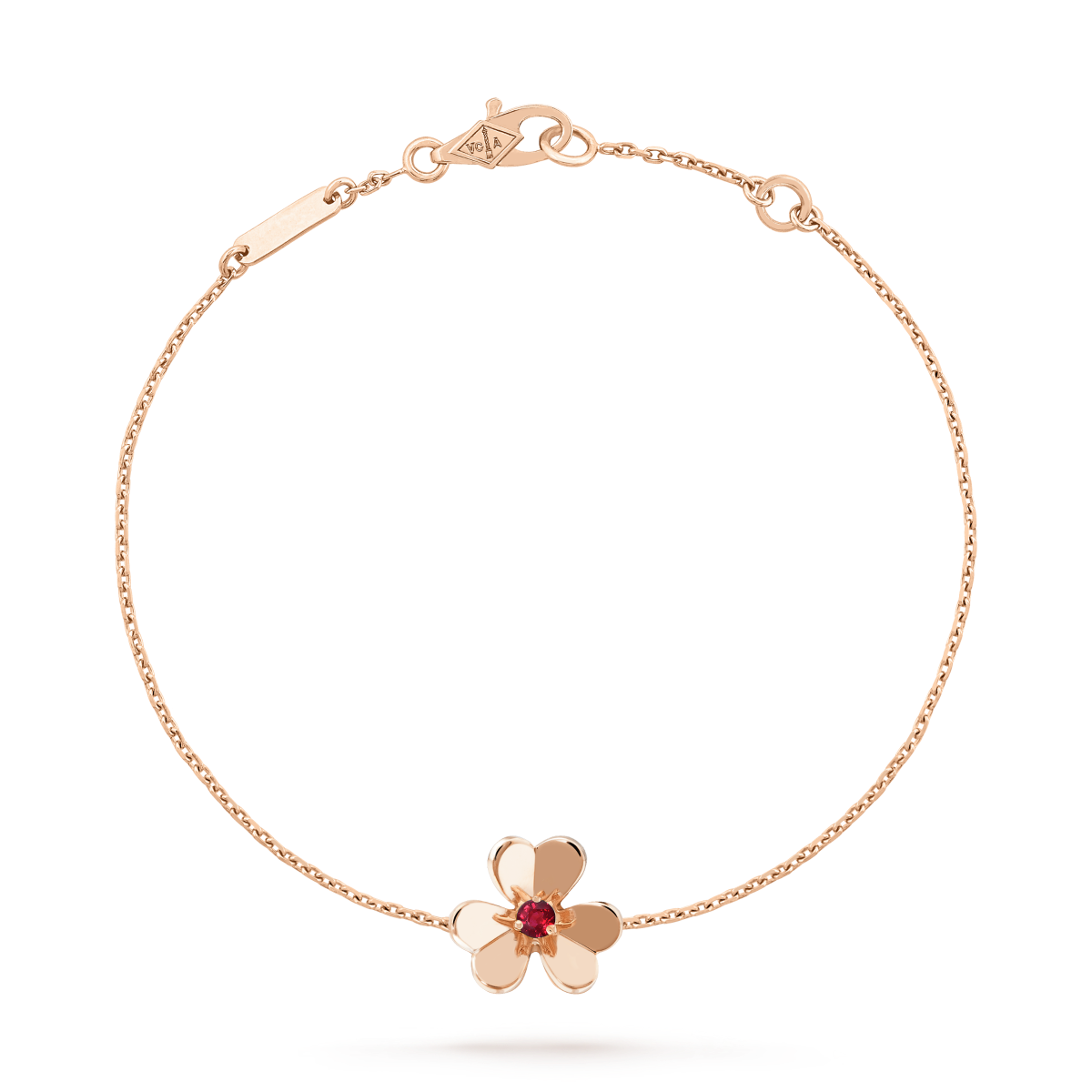 [Mystic Crown]FRIVOLE GOLD FLOWER PINK MALACHITE BRACELET