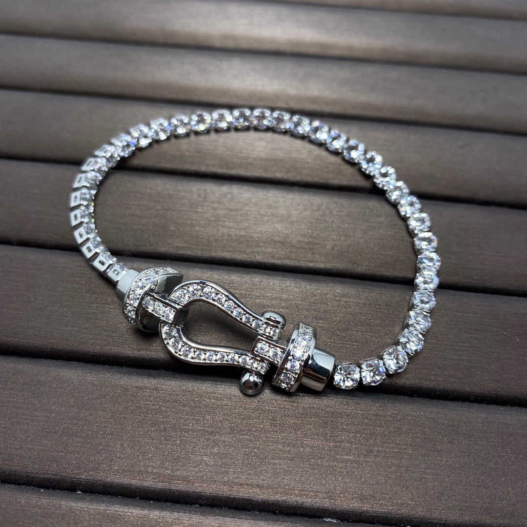[Mystic Crown]FORCE  HORSESHOE  DIAMOND TENNIS BRACELET