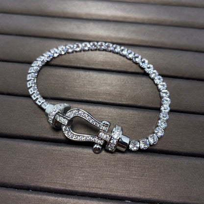 [Mystic Crown]FORCE  HORSESHOE  DIAMOND TENNIS BRACELET