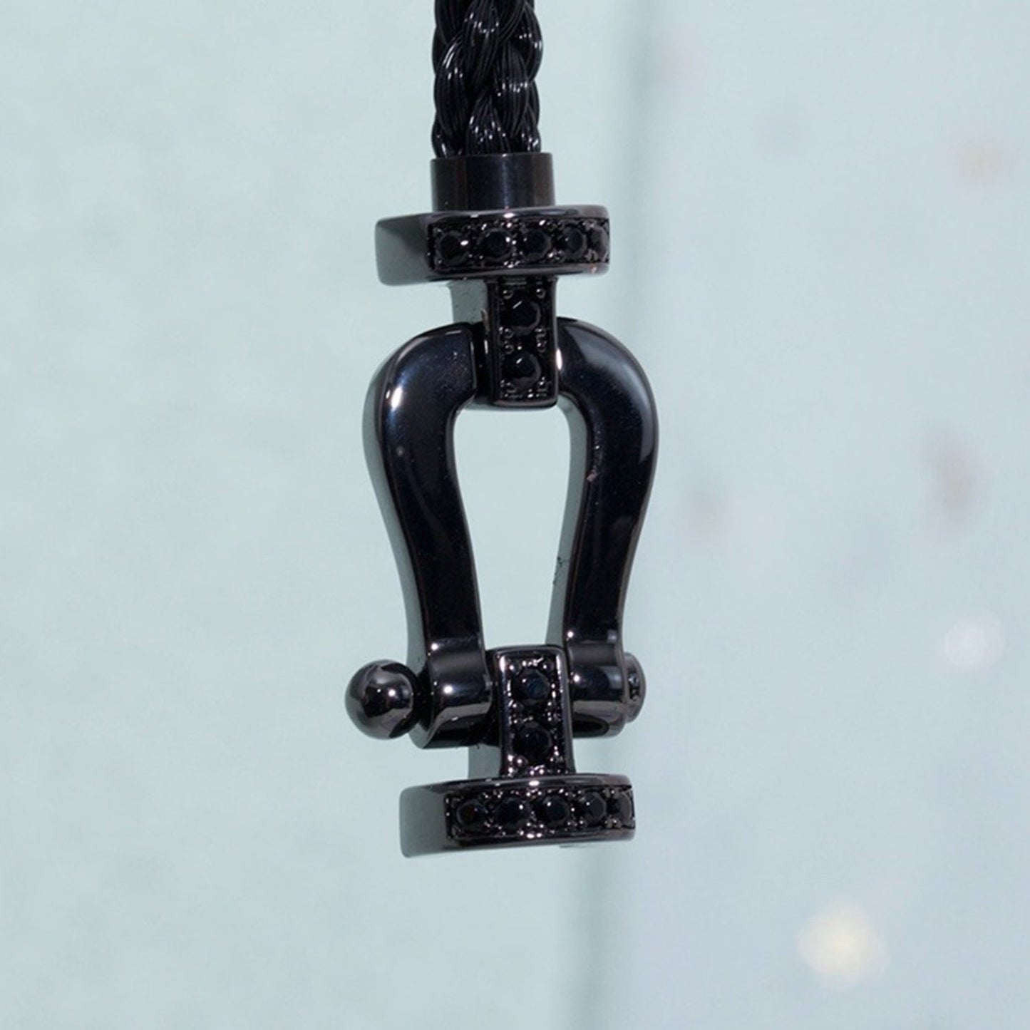 [Mystic Crown]FORCE LARGE SERIES HORSESHOE BLACK SAMURAI BRACELET