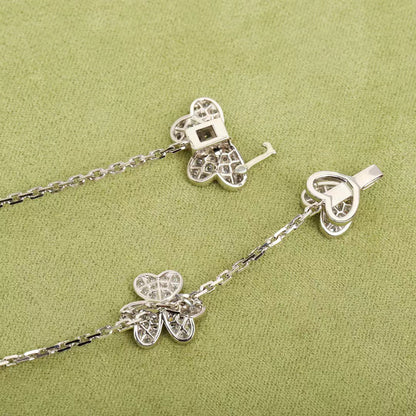 [Mystic Crown]FRIVOLE SILVER 9 FLOWERS NECKLACE