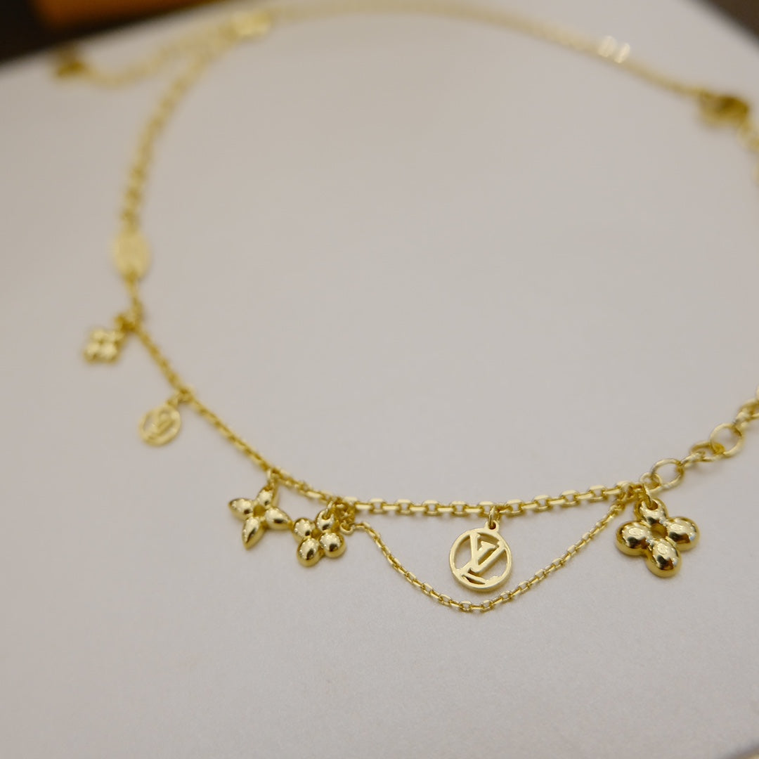 [Mystic Crown]BLOOMING SUPPLE NECKLACE BRASS