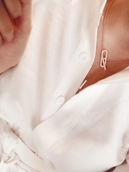 [Mystic Crown]HM FIRE PIG NOSE NECKLACE TRENDY STREET