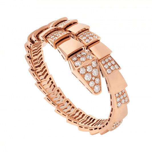[Mystic Crown]SERPENTI WIDE BRACELET PINK GOLD DIAMOND
