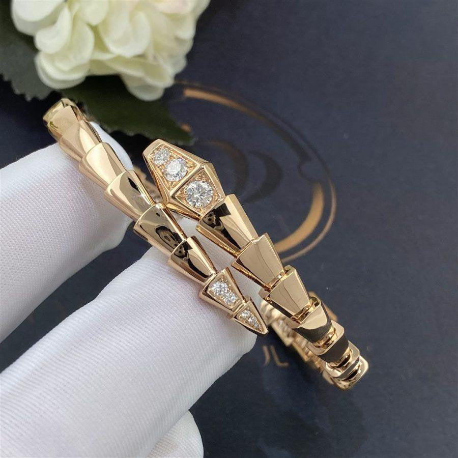 [Mystic Crown]SERPENTI BRACELET DIAMONDS PINK GOLD