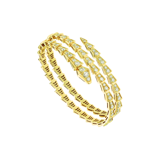 [Mystic Crown]SERPENTI BRACELET GOLD DIAMOND DOUBLE ROW
