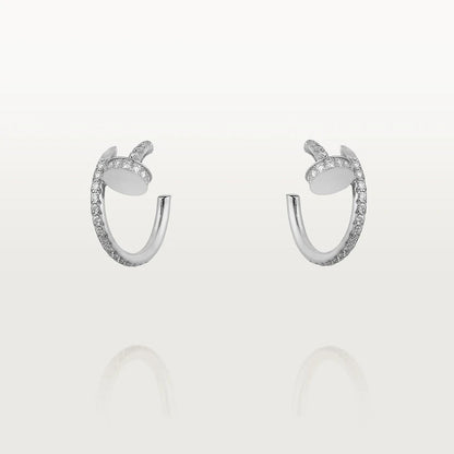 [Mystic Crown]JUSTE EARRINGS 12.75MM SILVER DIAMOND