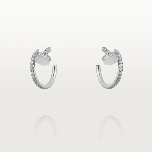 [Mystic Crown]JUSTE EARRINGS 12.75MM SILVER DIAMOND