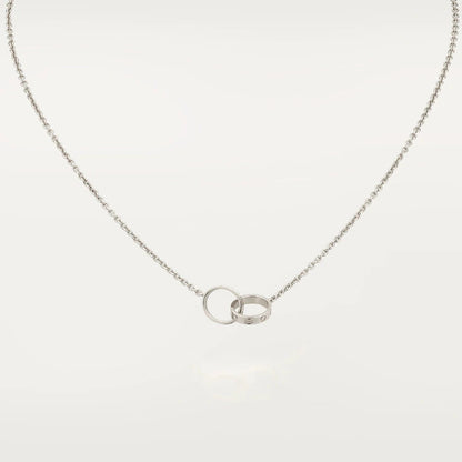 [Mystic Crown]LOVE NECKLACE PINK GOLD AND SILVER