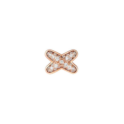 [Mystic Crown]JEUX DE PINK GOLD DIAMOND EARRINGS
