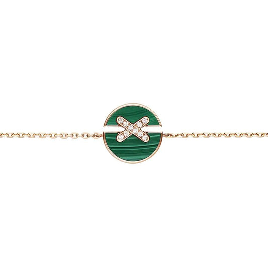 [Mystic Crown]JEUX DE BRACELET MALACHITE PINK GOLD DIAMONDS