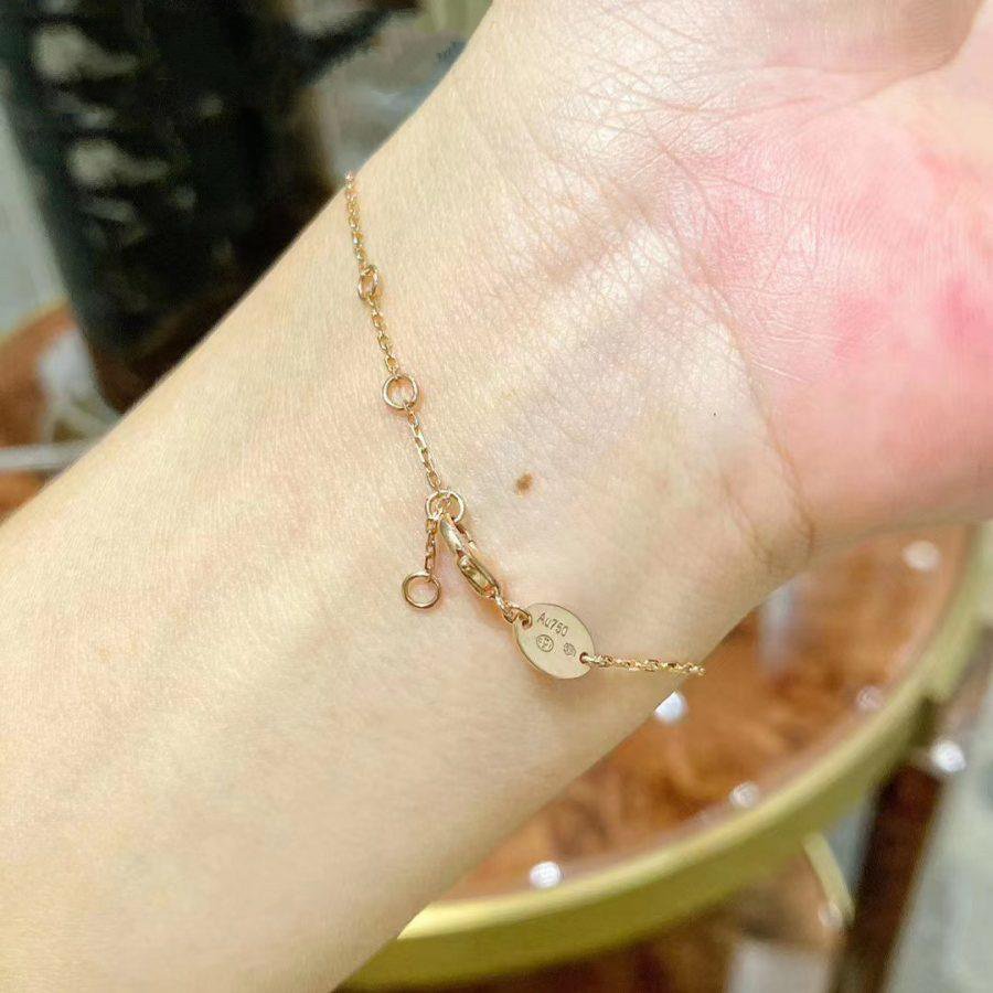 [Mystic Crown]JEUX DE BRACELET MOP PINK GOLD DIAMONDS