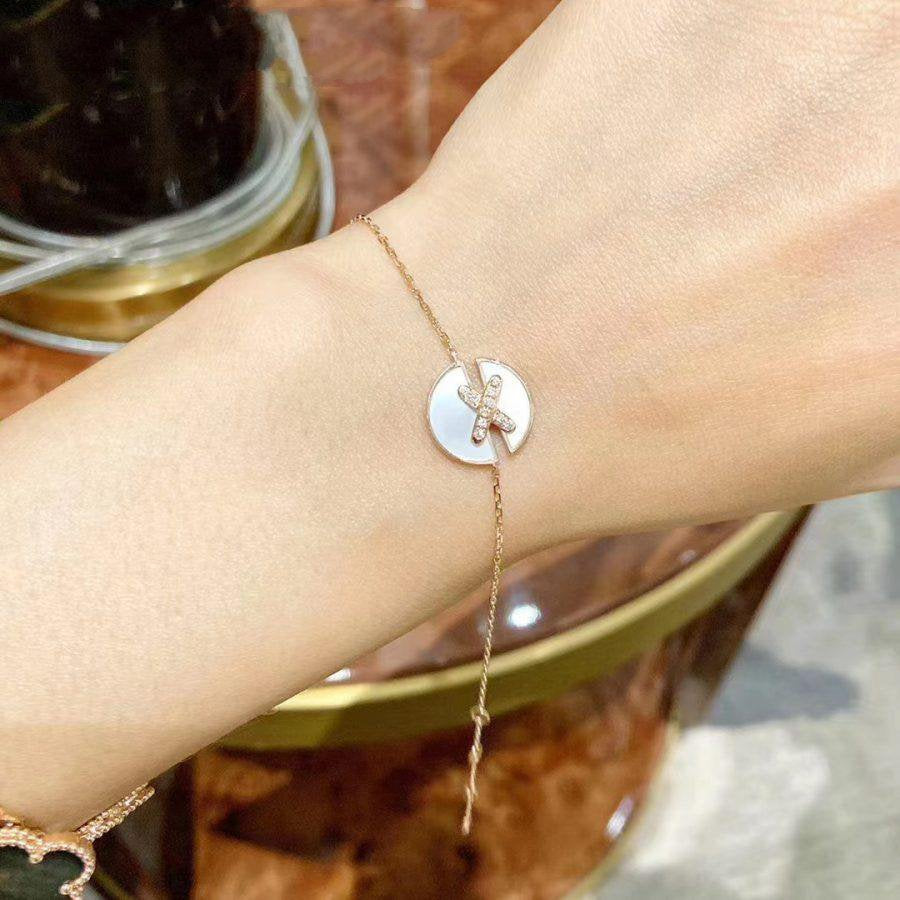 [Mystic Crown]JEUX DE BRACELET MOP PINK GOLD DIAMONDS