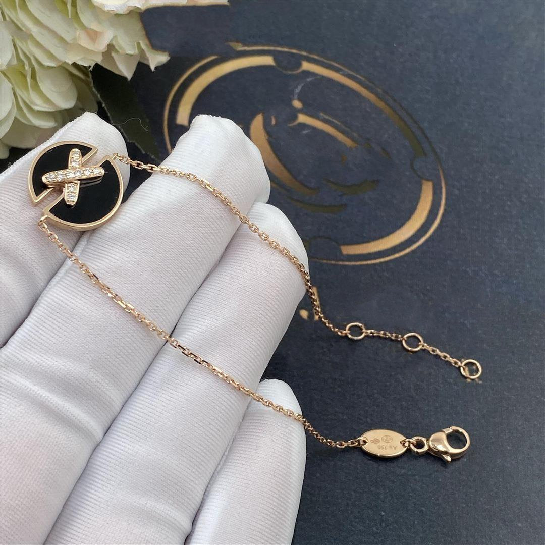 [Mystic Crown]JEUX DE BRACELET ONYX PINK GOLD DIAMOND