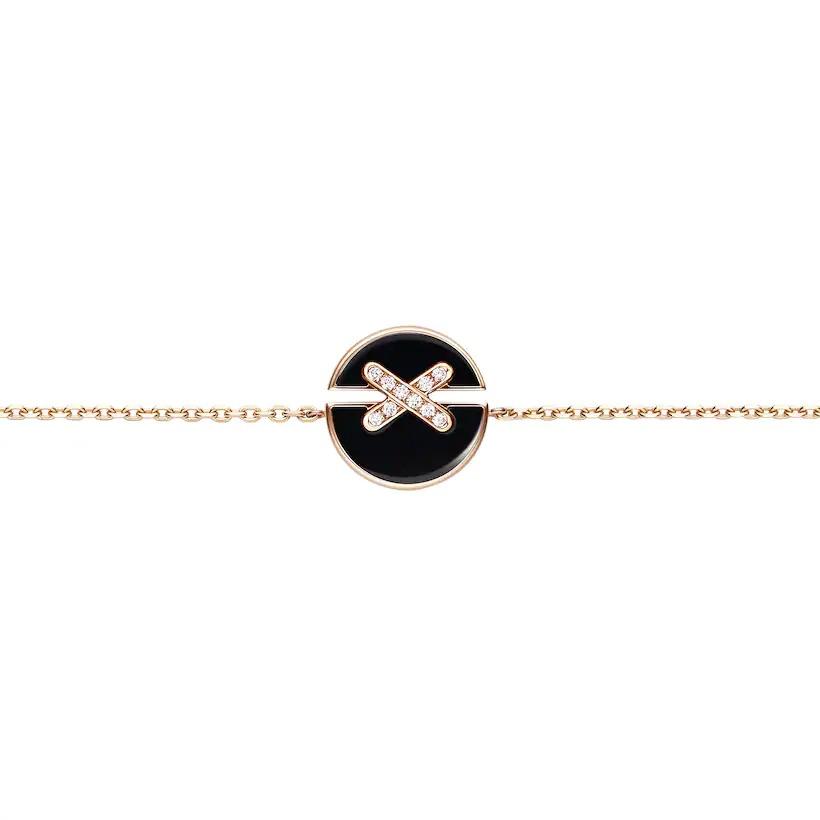 [Mystic Crown]JEUX DE BRACELET ONYX PINK GOLD DIAMOND