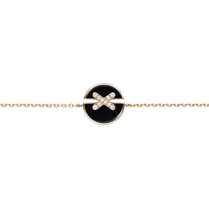 [Mystic Crown]JEUX DE BRACELET ONYX PINK GOLD DIAMOND