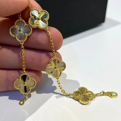 [Mystic Crown]CLOVER 5 FLOWERS LASER BRACELET