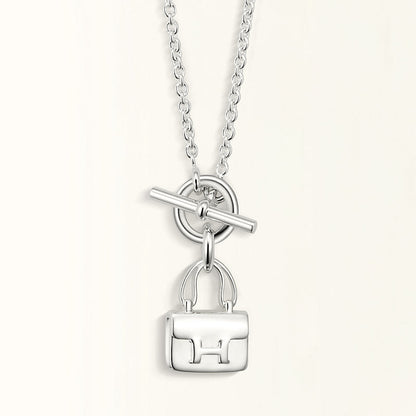[Mystic Crown]POP H PEDANT SILVER NECKLACE