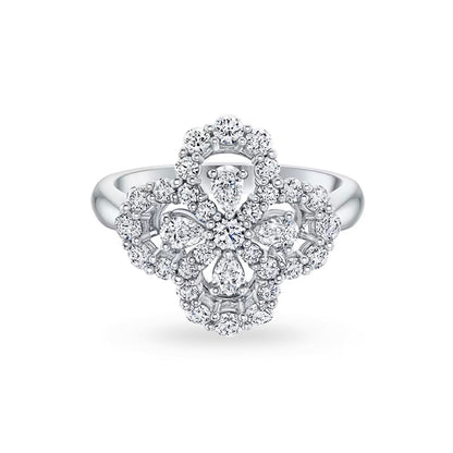 [Mystic Crown]LOOP RING FULL MOTIF DIAMOND 16MM SILVE
