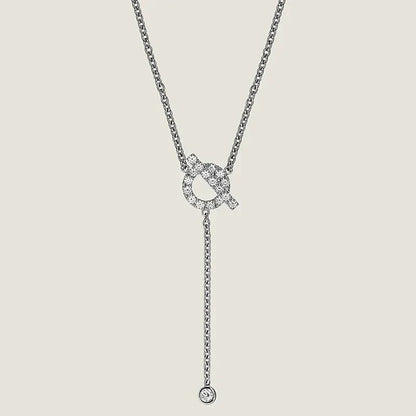 [Mystic Crown]FINESSE SILVER DIAMOND NECKLACE
