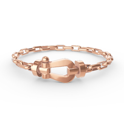 [Mystic Crown]FORCE LARGE HORSESHOE CLASP  METAL BRACELET