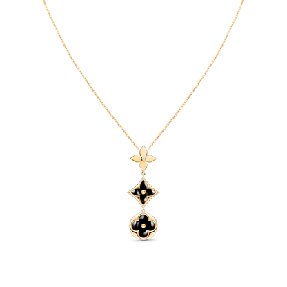 [Mystic Crown]STAR AND SUN ONYX PINK GOLD NECKLACE